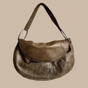 Juicy Couture Shoulder Bag in Gold‎ Metallic Leather